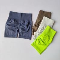 Pantalones cortos deportivos para mujer, cintura alta, entrenamiento para correr en el vientre, leggings de tres puntos de secado rápido - details 2