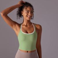 Ropa interior deportiva de realce para mujer, sujetador de Yoga para Fitness, gimnasio, entrenamiento, correr, camiseta sin mang - details 31