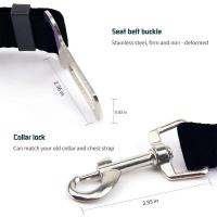 Cinturón de seguridad ajustable para perro y gato, arnés con Clip de plomo, palanca de seguridad de tracción, accesorios para perros - details 10