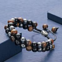 Pulsera de Yoga Vintage India Doble Capa de 7 Akas Mujeres Hombres Joyería de Sanación de Piedras Lava - details 13