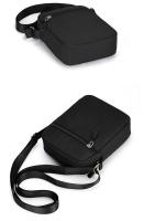 Mini bolso cruzado informal Simple para hombre, bolso de hombro pequeño de nailon para hombre, bandolera lateral Oxford negra, bolso de pecho para marido - details 12