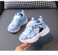 Zapatos de malla transpirables para correr con hebilla giratoria para niños medianos y pequeños zapatos intermitentes - details 11