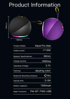 Altavoz Portátil inalámbrico Bluetooth 5.0 con subwoofer incorporado y mic - details 2