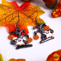 Pendientes de Halloween para Mujer, accesorio Gótico Punk, Araña Oscura, fantasía, Calabaza - details 0