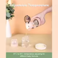Calentador de agua con leche para bebé, capacidad de 300ml, Control preciso de temperatura, batería integrada, inalámbrico, instantáneo - details 4