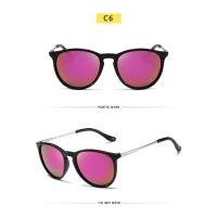 Gafas de sol redondas con montura de Metal para hombre y mujer, lentes de sol con película reflectante, Estilo Vintage, Popular - details 11