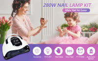 Lámpara de Uñas LED UV de 280W de Secado Rápido con Sensor Automático 66 LED Portátil con 4 Ajustes de Temporizador Marca YOUEYOU - details 0
