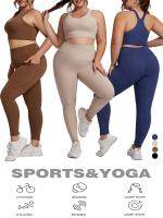 Conjunto de Yoga Talla Grande Conjunto de Gimnasio Deportivo para Mujeres Curvas - details 2