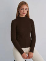 Women autumn winter solid knitted pullovers basic slim sweater undershirt - details 23