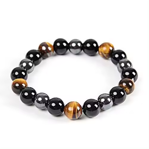 Pulsera de Triple Protección para Protección y Suerte Obra de Arte en Madera con Pintura al Óleo y Tinta Basada en Agua Producto Normal de España - 1
