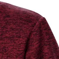 Top de suéter de punto casual de manga larga con cuello levantado para hombre de otoño e invierno - details 14