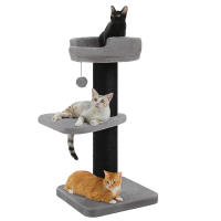 PAWZ Road Poste rascador para gatos grandes, torre de árbol para gatos moderna con poste rascador grueso, perchero superior, cama para gatitos, rascadora para gatos, muebles para gatos, juguetes para gatos - details 23