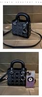 Bolso de Princesa Diana acolchado con diseño de personalidad de la marca Hong Kong2025Nuevo bolso de lujo de lentejuelas, bolso cruzado versátil - details 14