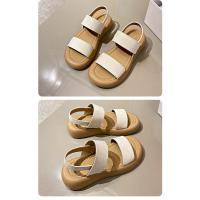 Sandalias de Tacón para Mujer Verano 2025 Estilo Romano con Suela de Torta Punta Redonda - details 26