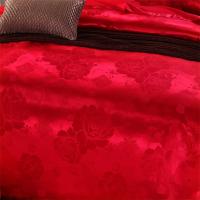 Juego de cama de alta gama, jacquard, tamaño king, juego de cama de boda europeo de lujo - details 13