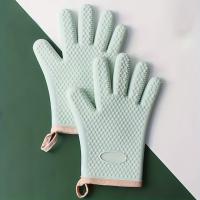 Manoplas resistentes al calor para horno microondas, guantes de aislamiento gruesos, estilo Simple, 1/2 piezas - details 0