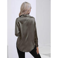 Camisa de satén para mujer, blusa de manga larga, nuevo estilo primavera/verano, ropa de mujer - details 35