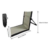 Floor Chair with Backrest, Camping Chair, Lounge Chair with Storage Bag, Folding