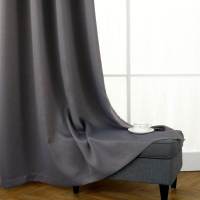 MILVIDAS Full Shading Curtain Super Soundproof Heat Insulation 100% Blackout Curtain Thickened Uv Protection With 8 Rings For Li - details 6