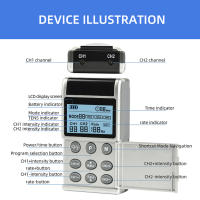 Terapia TENS EMS para aliviar el dolor en el hogar, almohadilla de electrodos, estimulador muscular de pulso, acupuntura, alivio del dolor de cuello y espalda, unidad Personal Tens - details 4