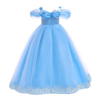Elegante Vestido Largo sin Hombros de Cosplay Aurora Estilo de Princesa en Rosa para Niñas - details 6