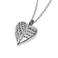Colgante Elegante de Cenizas de Cremación en Plata Joyería de Urna Comemorativa Grabada - details 2