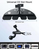 Accesorio universal para instalación móvil con ranura, cabezal de bola de 17 mm para teléfono, soporte para ranura para CD de coche - details 2