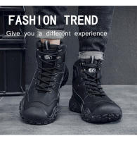 Zapatos de senderismo al aire libre para hombre, botas de montaña de invierno, zapatillas antideslizantes, zapatos de trabajo - details 6