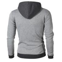 Nueva chaqueta deportiva para hombre, suéter con capucha y cremallera doble, chaqueta informal tipo cárdigan - details 5
