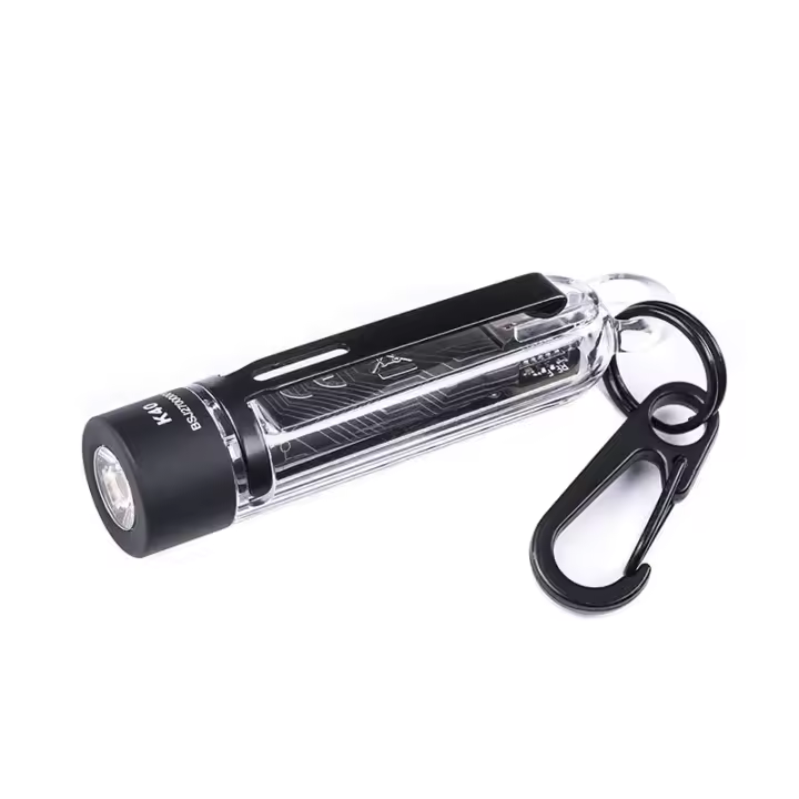 Linterna Multiluz Nextorch K40 con Llavero 700 Lumens Blanco/Rojo/Azul/UV LED 6 Modos de Iluminación Recargable Tipo-C Material de Aleación de Aluminio + PC Distancia de Iluminación de 78m Incluye Cable de Carga - 1
