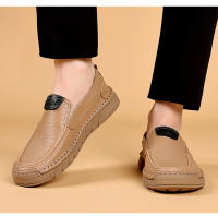 Nuevos zapatos casuales de cabeza redonda para hombres de cuero para hombres, mocasines, zapatos para hombres - details 15