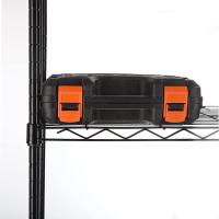 Estantería de metal de 6 niveles, unidad de almacenamiento de cocina de alambre, estante de pie resistente para organización de lavandería (plateado) - details 20