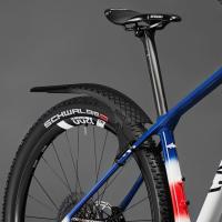 Guardabarros delantero/trasero para bicicleta, guardabarros delantero y trasero, ligero, de PVC, carcasa dura, guardabarros de plástico ajustable para bicicleta de montaña - details 4