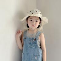 Gorro panamá Kawaii para niños, protección del cuello, bordado de dibujos animados, sombrero para el sol para bebé, protector solar, sombrero de pescador de verano de secado rápido para niñas - details 6
