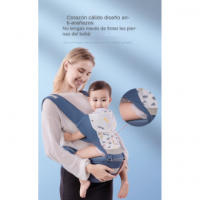 Portabebés ergonómico, adaptado a la suave malla elástica, adecuado para recién nacidos, 3 posiciones de transporte - details 3