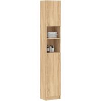 Armario de Baño de Madera Ingeniería Lavadora, Estante, Ducha, Inodoro 32x25,5x190 cm - details 60