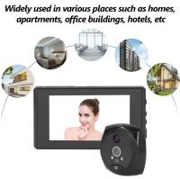 Visor de Mirilla Digital con Cámara para Puerta, 4,5, 1080P, visión nocturna inteligente, detección de movimiento PIR, Monitor Digital para Visor de puerta - details 4