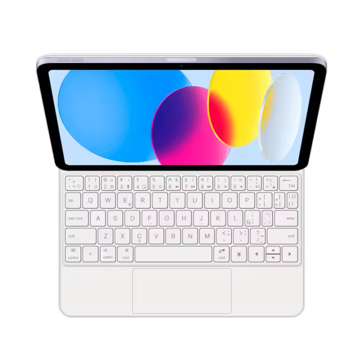 AJIUYU-Teclado mágico magnético para iPad 10, 10. ª generación, 2022, 10,9 pulgadas, funda inteligente, inglés, Español, Teclado mágico - 1