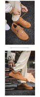 La primera capa de cuero nuevos zapatos de herramientas versátiles zapatos escolares retro de caña baja - details 5