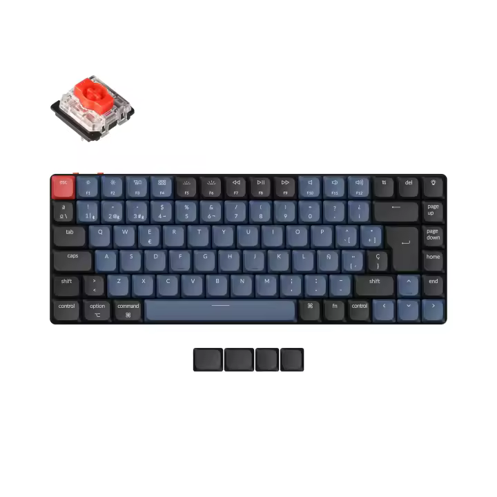 Keychron K3 Pro Teclado Mecánico Inalámbrico con Retroiluminación RGB, Teclas ABS Disponibles para Uso Manual o Inmanual, Interruptor Gateron Recambiable, Estilo Contemporáneo - 1