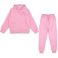 Chándal con capucha para hombre y mujer, conjunto deportivo de dos piezas, sudadera con capucha cálida de manga larga - details 12
