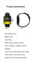 La pantalla de visualización del reloj inteligente G10 240*284 se puede personalizar. La esfera del reloj admite varios programas de chat - details 13