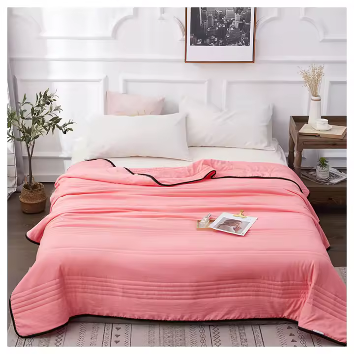 Edredón transpirable fresco de verano, cómoda manta de efecto frío de doble cara para dormitorio y sala de estar - 1