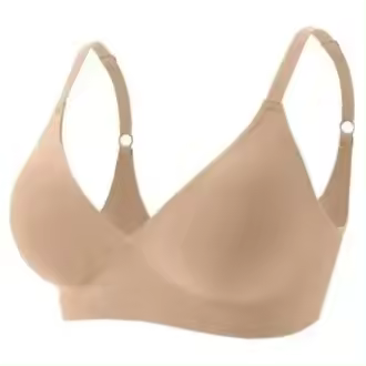 Sujetadores deportivos sin costuras, ropa interior de expansión externa, Top, sujetador para mujer sin cables, sujetador fino que reduce el pecho, pecho plano recogido - 1