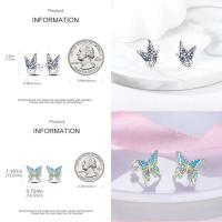 Pendientes colgantes de trébol de la suerte para mujer, plata pura, piedra Original, circón, herradura, verde de cuatro hojas, joyería de fiesta - details 5