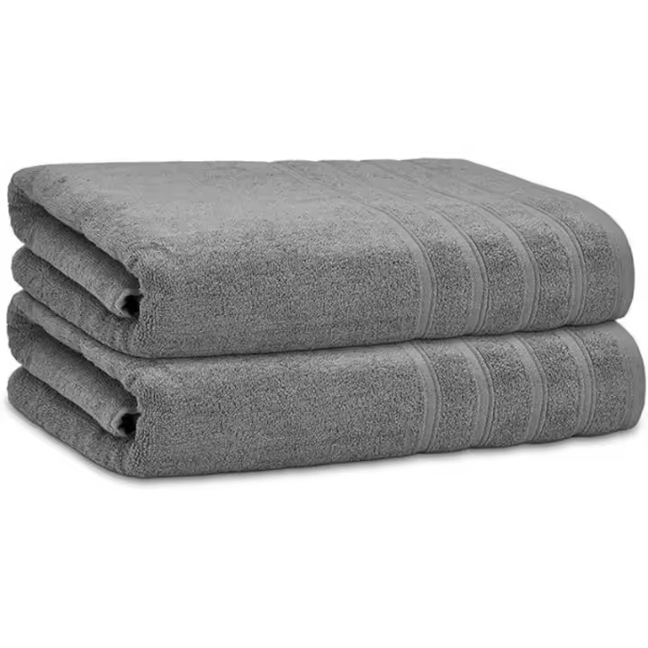Juego de Toallas de Baño de Algodón 100% Suave, Duradera, Secado Rápido Tamaño Sábana-Toalla Ducha - 1