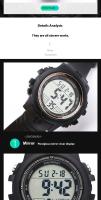 SHUNWAY [] Reloj electrónico luminoso deportivo multifunción impermeable para hombre Tiktok - details 5