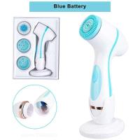 Cepillo de limpieza sónico impermeable, limpieza de poros faciales y exfoliante, limpieza eléctrica de silicona portátil 6 en 1 - details 5