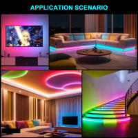 Luz de Tira LED Moderna GAHADA Control Remoto Bluetooth de 24 Teclas Colores de Sueño RGBIC - details 10