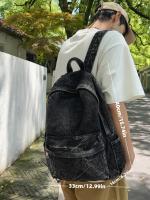 Mochila de lona de gran capacidad de inspiración vintage para hombre con correas ajustables: ligera, duradera y elegante para uso diario - details 0